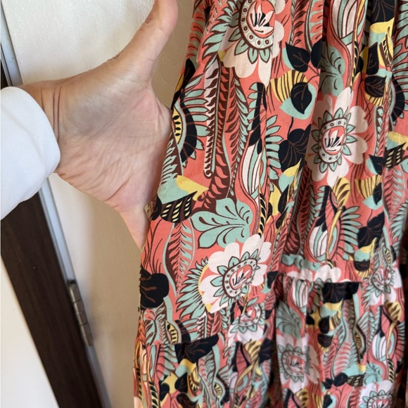 Anthropologie Somerset tiered maxi dress pink floral - S - Picture 5 of 6